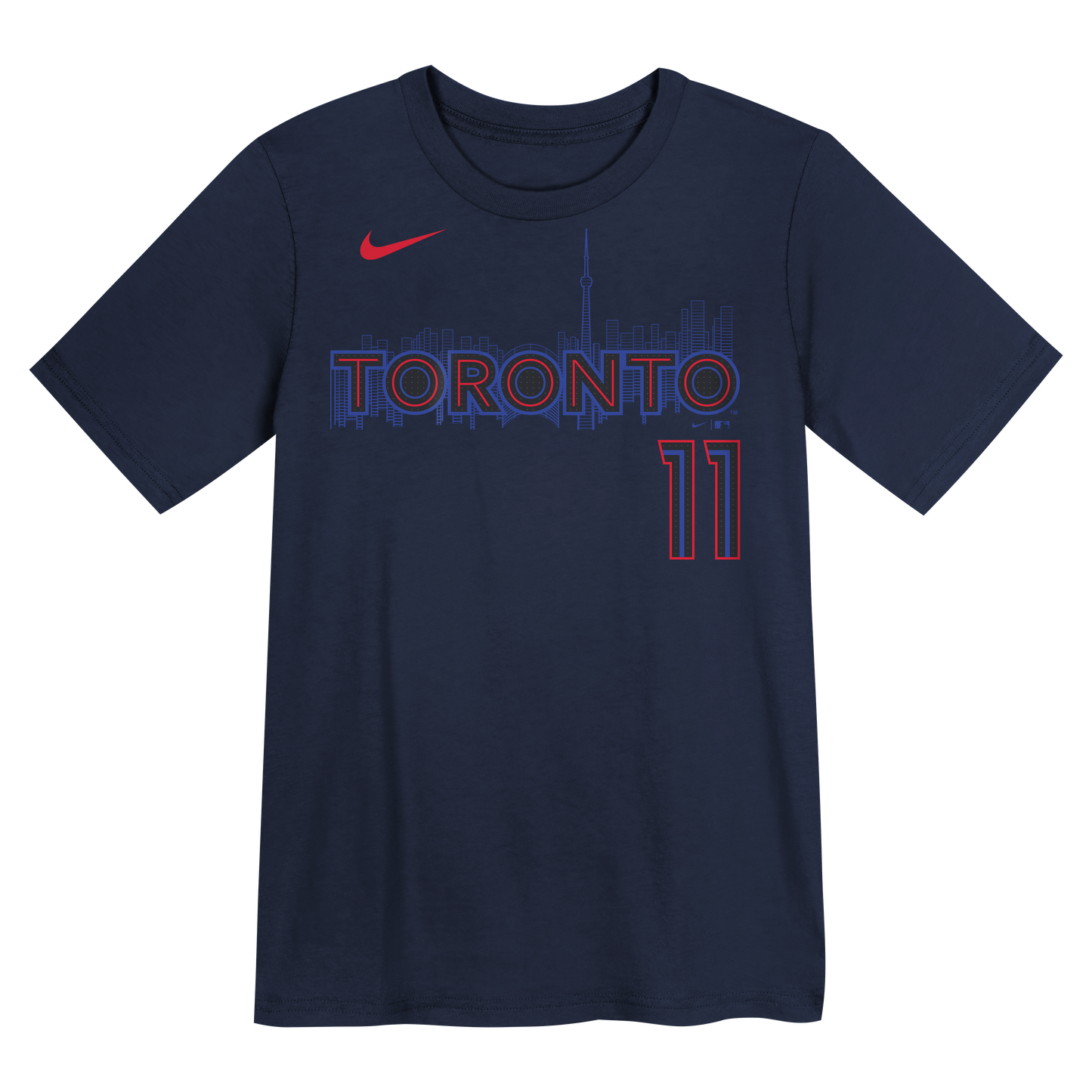 Toronto Blue Jays Name & Number T-Shirt #11 Bo Bichette - Midnight Blue