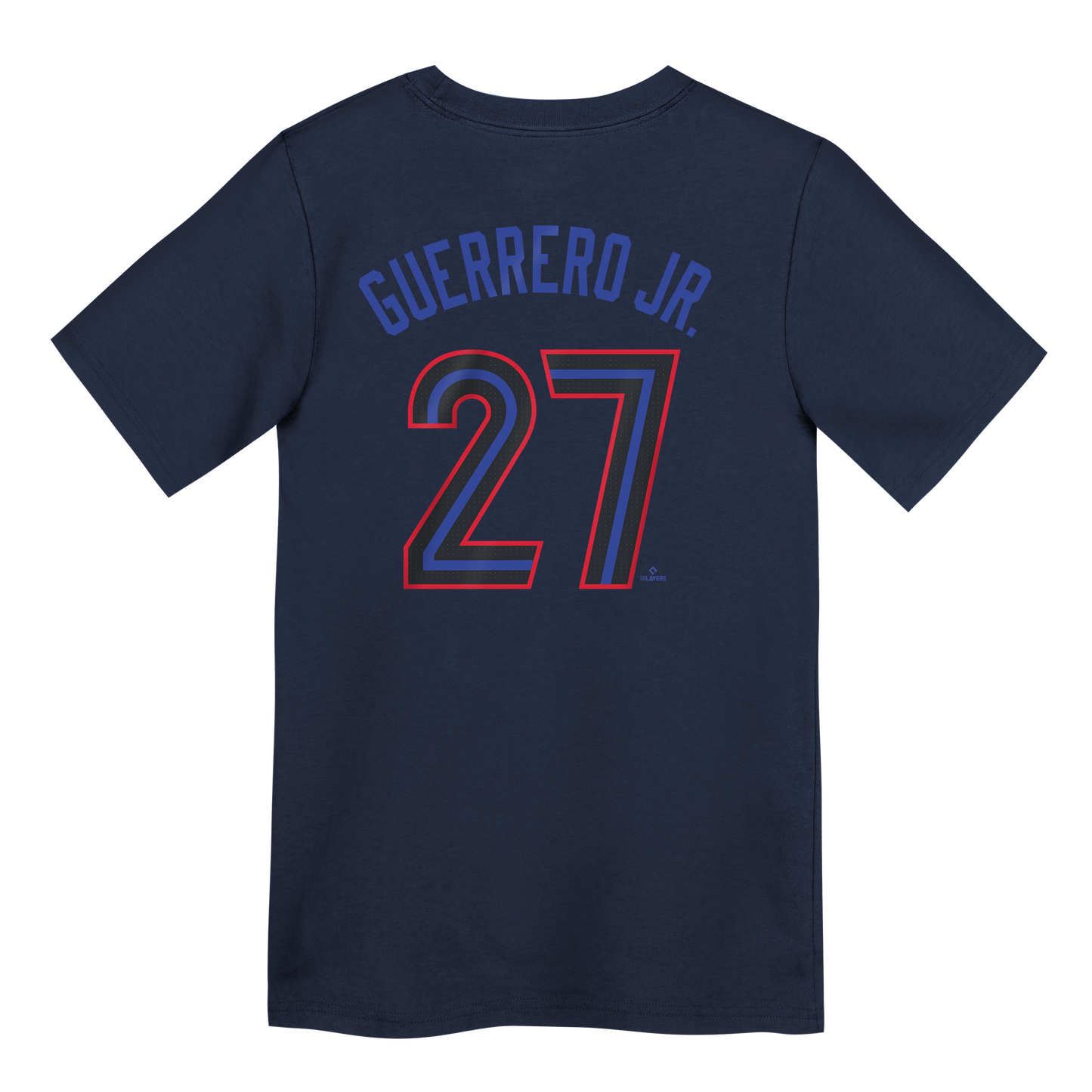 Toronto Blue Jays Name & Number T-Shirt #27 Vladimir Guerrero Jr.  - Midnight Blue - Pro League Sports Collectibles Inc.