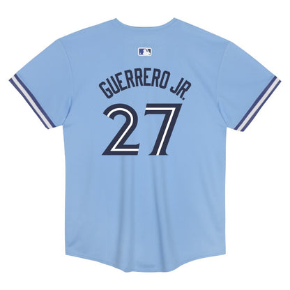 Child Toronto Blue Jays Nike Vladimir Guerrero #27 Powder Blue Alternate Baseline Replica Team Jersey