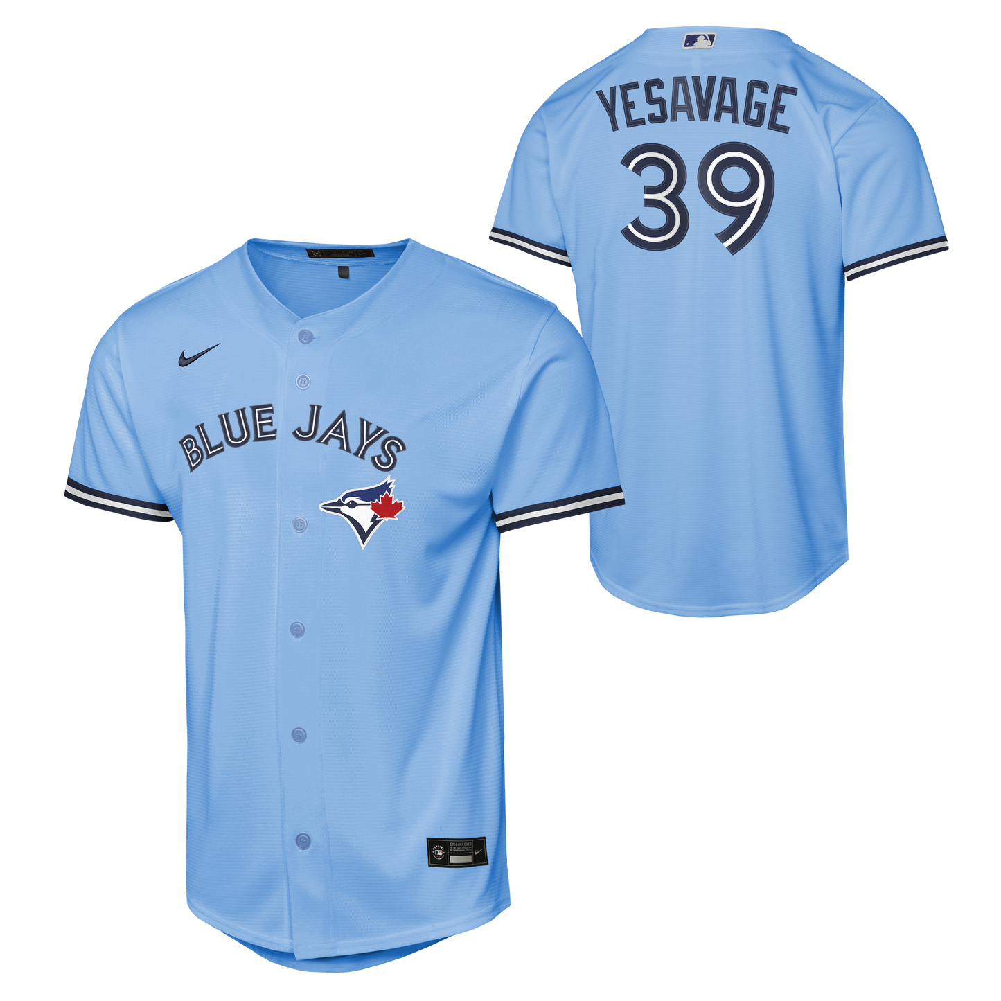 Youth Toronto Blue Jays Trey Yesavage #39 Powder Blue Baseline Jersey