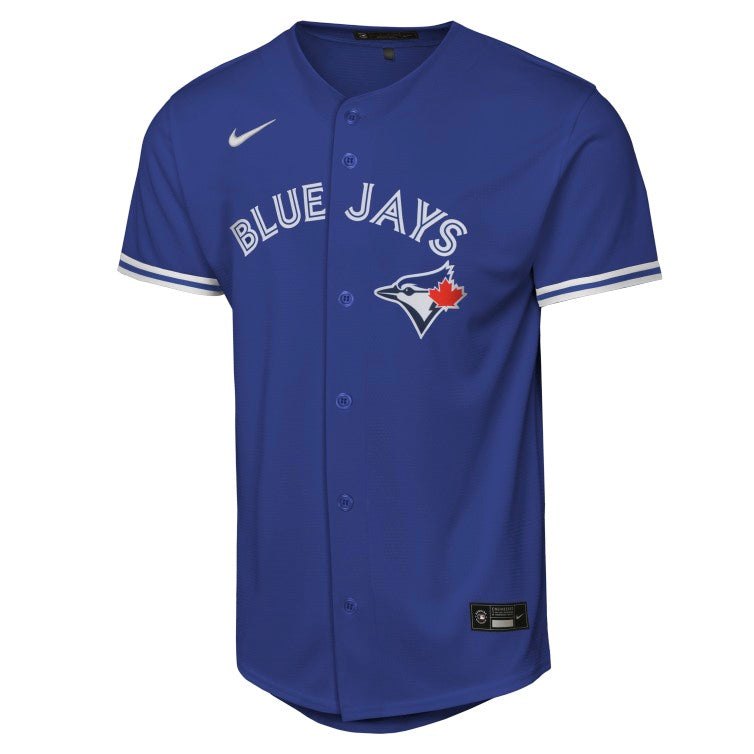 Youth Toronto Blue Jays Addison Barger #47 Alternate 2 Blue Baseline Jersey