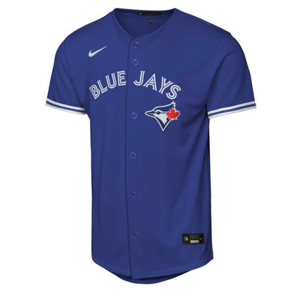 Youth Toronto Blue Jays Addison Barger #47 Alternate 2 Blue Baseline Jersey