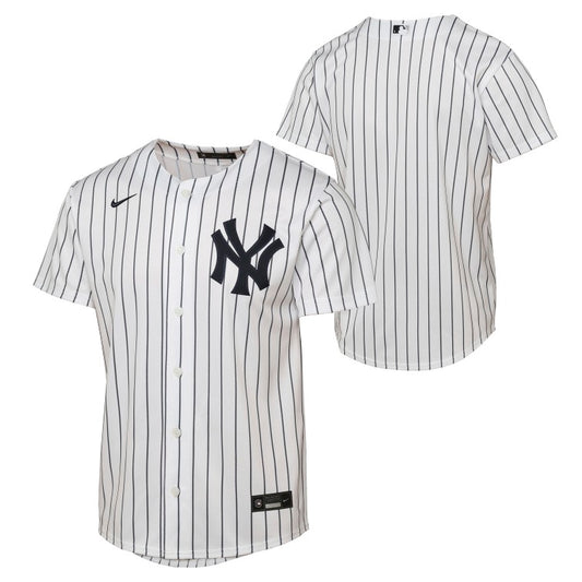 Youth New York Yankees Outerstuff Pinstripe Base-Line Jersey