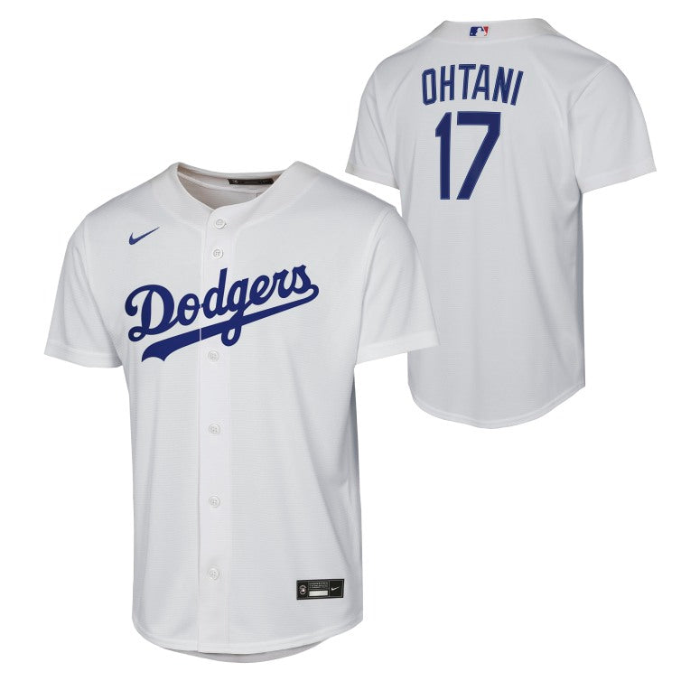 Youth Los Angeles Dodgers Shohei Ohtani #17 Outerstuff Base-Line Jersey