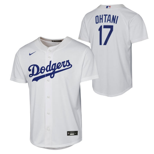 Youth Los Angeles Dodgers Shohei Ohtani #17 Outerstuff Base-Line Jersey