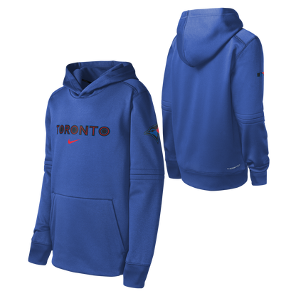 Youth Toronto Blue Jays 2024 City Connect Royal Blue - Practice Hoodie - Pro League Sports Collectibles Inc.