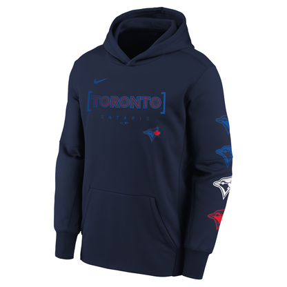 Youth Toronto Blue Jays 2024 City Connect Midnight Blue - Club Fleece Hoodie - Pro League Sports Collectibles Inc.