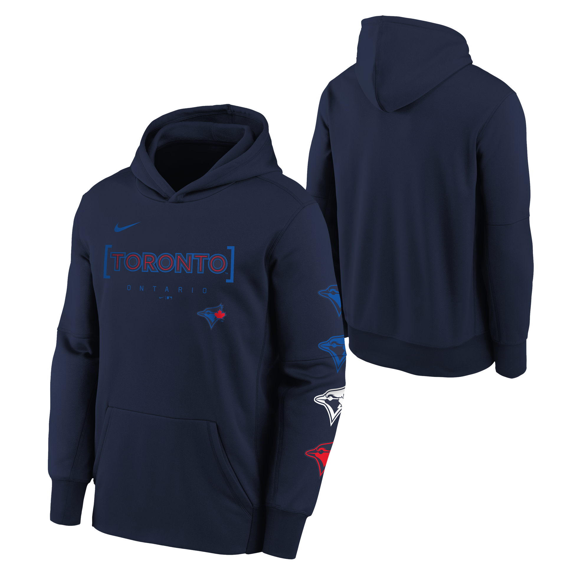 Youth Toronto Blue Jays 2024 City Connect Midnight Blue - Club Fleece Hoodie - Pro League Sports Collectibles Inc.