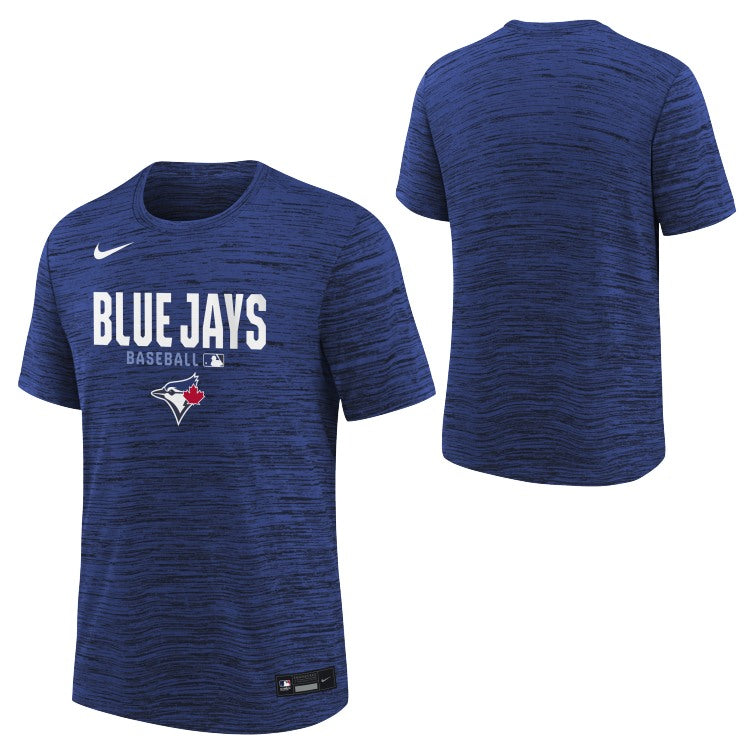 Youth Toronto Blue Jays Nike City Connect Authentic Collection Velocity Dri-Fit T-Shirt - Royal Blue