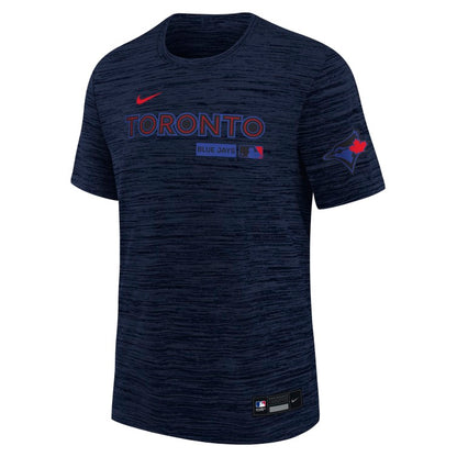 Youth Toronto Blue Jays Nike City Connect Authentic Collection Velocity Dri-Fit T-Shirt - Navy