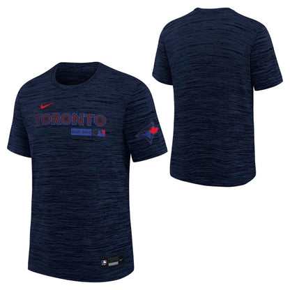 Youth Toronto Blue Jays Nike City Connect Authentic Collection Velocity Dri-Fit T-Shirt - Navy