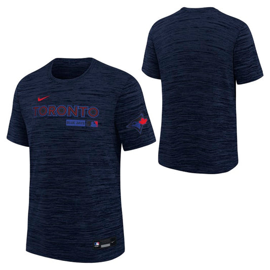 Youth Toronto Blue Jays Nike City Connect Authentic Collection Velocity Dri-Fit T-Shirt - Navy