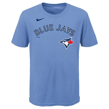 Youth Toronto Blue Jays Vladimir Guerrero Jr. #27 Nike Name & Number T-Shirt - Powder Blue