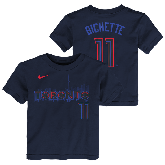 Youth Toronto Blue Jays City Connect Bo Bichette #11 Name & Number T-Shirt