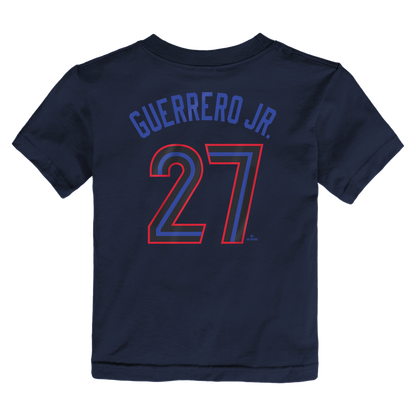 Youth Toronto Blue Jays City Connect Vladimir Guererro Jr. #27 Name & Number T-Shirt - Pro League Sports Collectibles Inc.