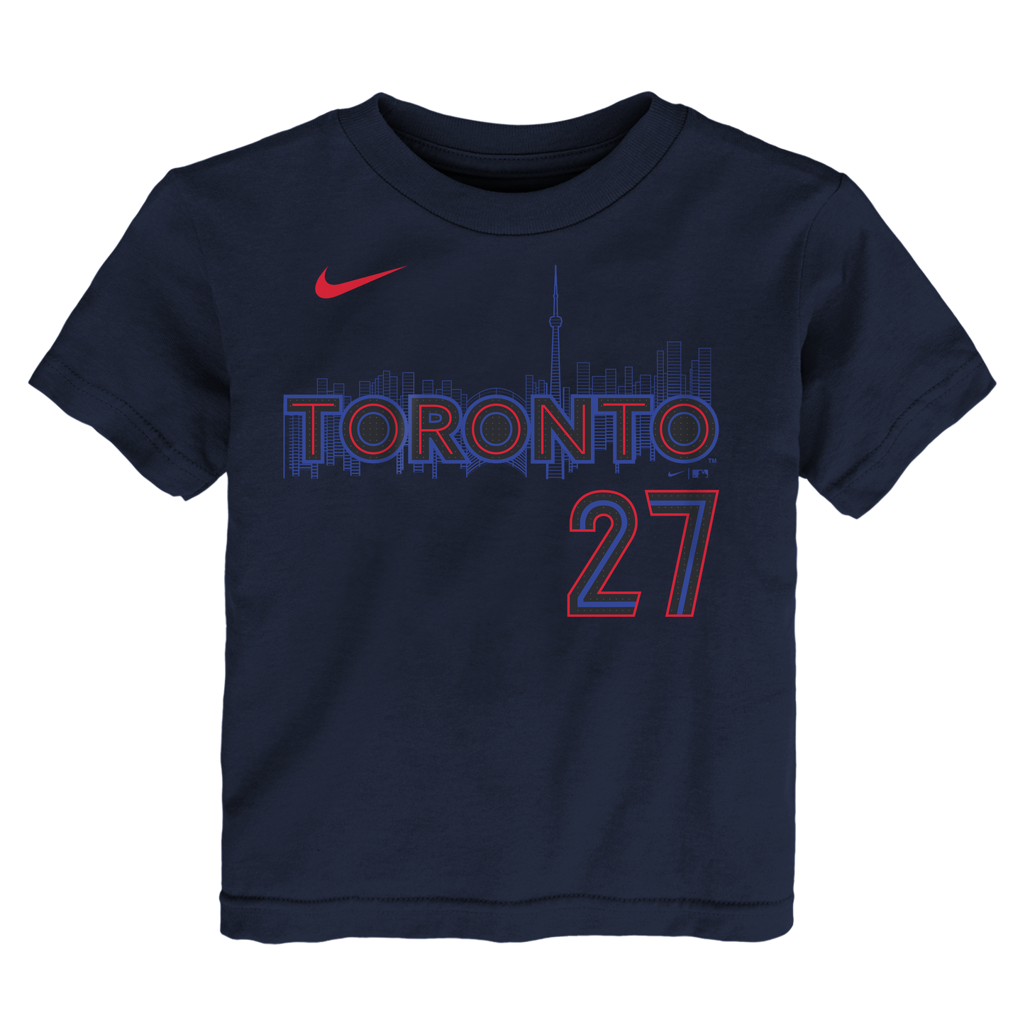 Youth Toronto Blue Jays City Connect Vladimir Guererro Jr. #27 Name & Number T-Shirt - Pro League Sports Collectibles Inc.