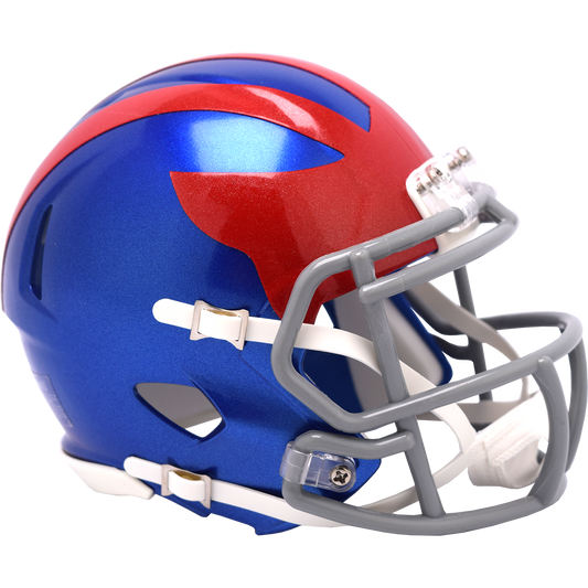 New York Giants NFL Riddell 2024 Speed Blue/Red Alternate Mini Football Helmet