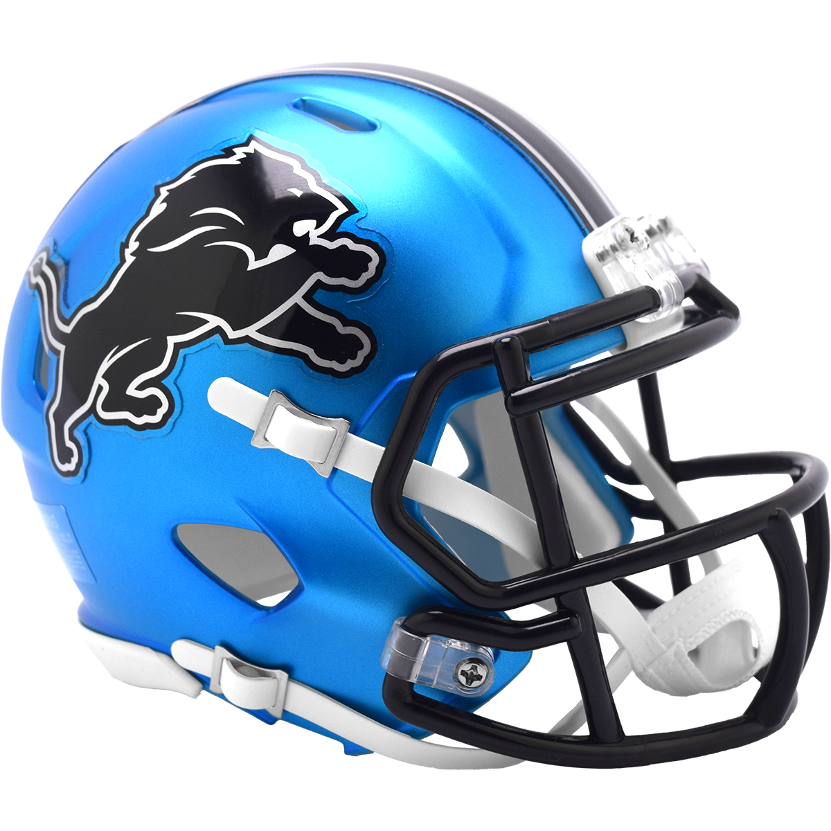 Detroit Lions NFL Riddell Alternate Blue/Black Mini Speed Football Helmet