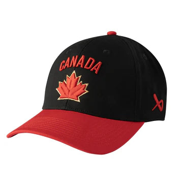 Team Canada 2 Tone Bauer Snapback Hat - Red/Black