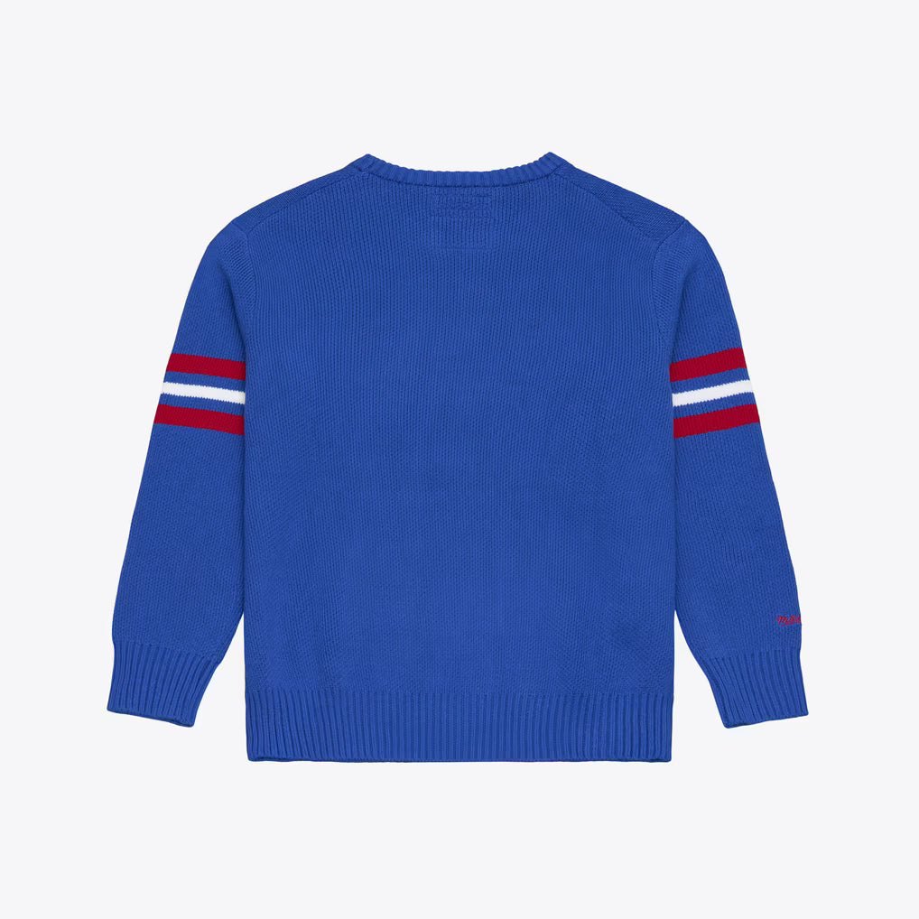 Buffalo Bills Mitchell & Ness Head Coach Sweater - Blue
