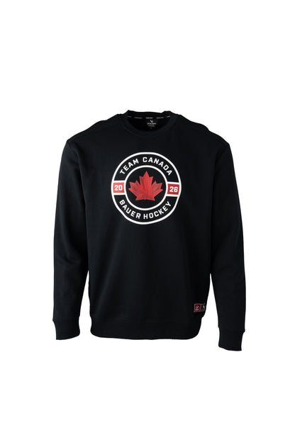 Team Canada Hockey Bauer Olympics Crew Top -Black