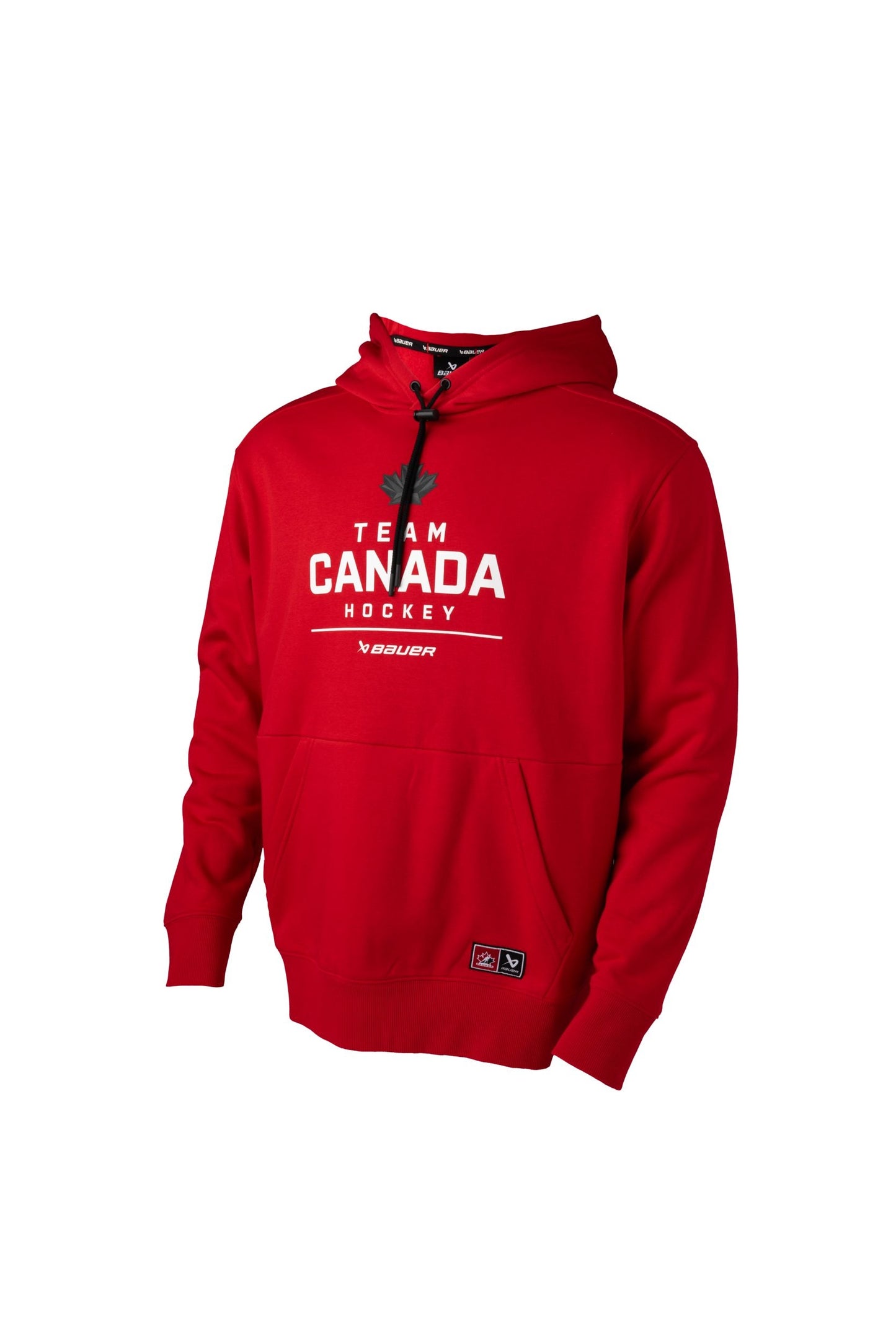 Youth Team Canada Hockey Bauer Olympics Red Stacked Hoodie - Red