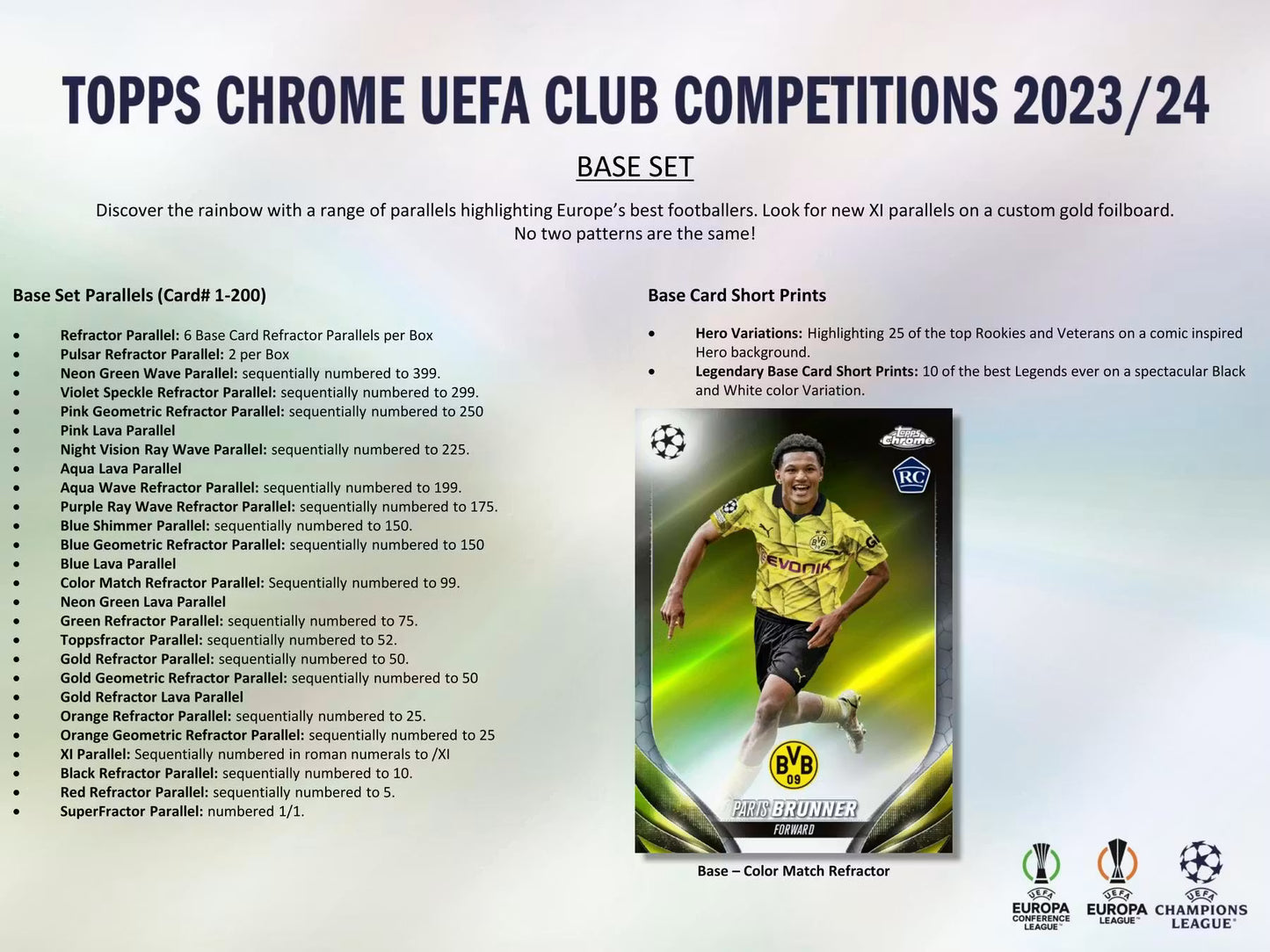 2023-24 Topps Chrome Collection UEFA Club Competitions Soccer Hobby Box