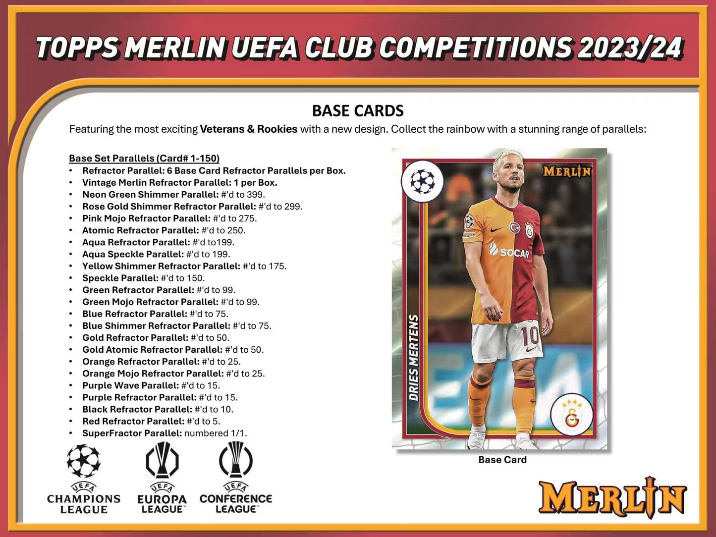 2023-24 Topps Merlin Collection UEFA Club Competitions Soccer Hobby Box