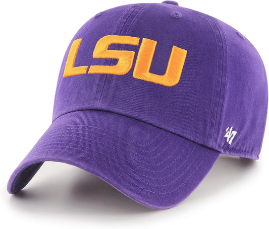 LSU Louisiana State Tigers 47 brand Clean Up Adjustable Hat - Purple