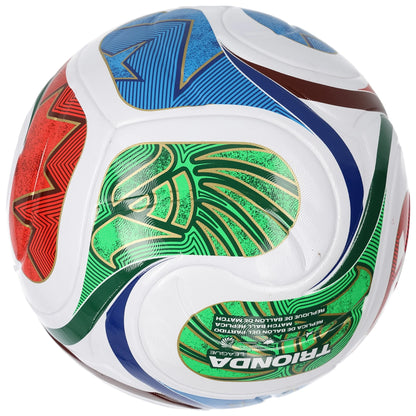 Adidas World Cup FIFA 2026 Trionda League Soccer Ball- White/Blue/Green/Red - Size 5