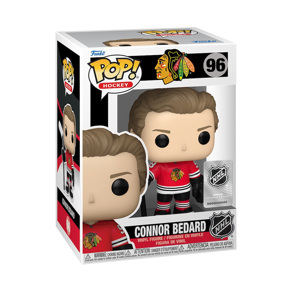 NHL POP! Funko Chicago Blackhawks Connor Bedard Vinyl Figure #96