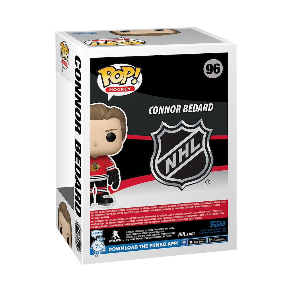 NHL POP! Funko Chicago Blackhawks Connor Bedard Vinyl Figure #96