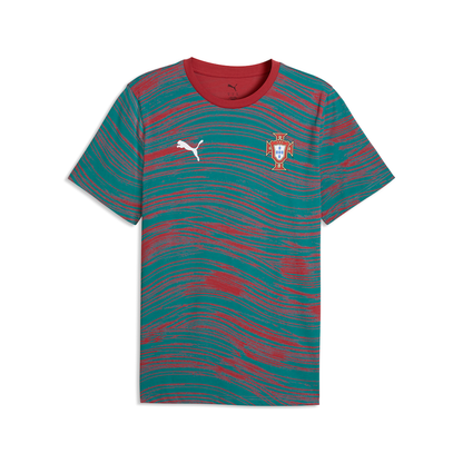 Portugal National Team PUMA FPF Culture T-Shirt - Red/Green