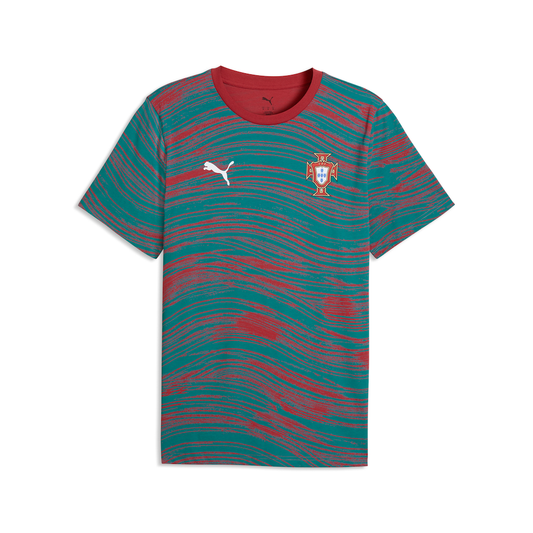 Portugal National Team PUMA FPF Culture T-Shirt - Red/Green