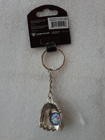 Toronto blue jays baseball glove key chain