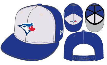 Youth Toronto Blue Jays 50th Season TwoTone White Alternate 3 New Era 9Fifty Snapback Hat