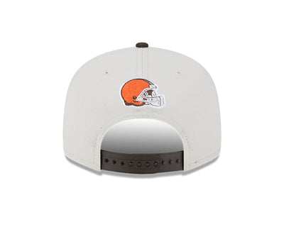 Cleveland Browns New Era 2023 NFL Draft 9FIFTY Snapback Adjustable Hat - Stone/Brown - Pro League Sports Collectibles Inc.