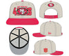 San Francisco 49ers New Era 2023 NFL Draft 9FIFTY Snapback Adjustable Hat - Stone/Scarlet - Pro League Sports Collectibles Inc.