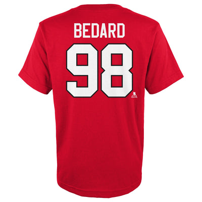 Child Chicago Blackhawks Connor Bedard #98 T-Shirt - Pro League Sports Collectibles Inc.