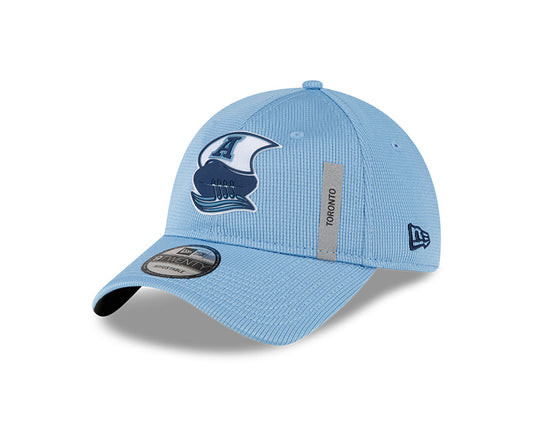 Toronto Argonauts CFL New Era 2023 On-field Sideline 9Twenty Adjustable Hat - Baby Blue - Pro League Sports Collectibles Inc.