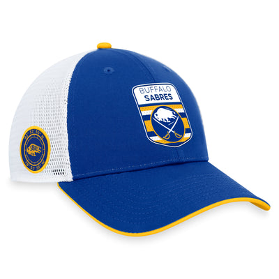 Buffalo Sabres Fanatics Branded Blue 2023 NHL Draft On Stage Trucker Adjustable Hat - Pro League Sports Collectibles Inc.