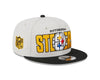 Pittsburgh Steelers New Era 2023 NFL Draft 9FIFTY Snapback Adjustable Hat - Stone/Black - Pro League Sports Collectibles Inc.