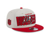 Tampa Bay Buccaneers New Era 2023 NFL Draft 9FIFTY Snapback Adjustable Hat - Stone/Red - Pro League Sports Collectibles Inc.