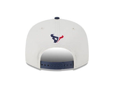 Houston Texans New Era 2023 NFL Draft 9FIFTY Snapback Adjustable Hat - Stone/Navy - Pro League Sports Collectibles Inc.