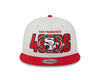 San Francisco 49ers New Era 2023 NFL Draft 9FIFTY Snapback Adjustable Hat - Stone/Scarlet - Pro League Sports Collectibles Inc.