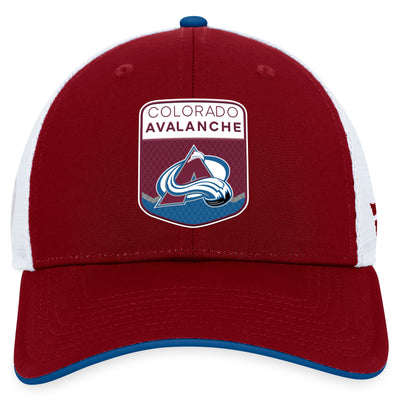 Colorado Avalanche Fanatics Branded Blue 2023 NHL Draft On Stage Trucker Adjustable Hat - Pro League Sports Collectibles Inc.