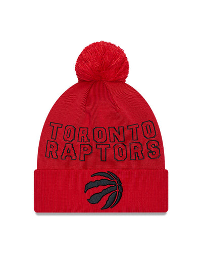 Toronto Raptors New Era NBA 2023 Draft Knit Pom Toque - Red - Pro League Sports Collectibles Inc.