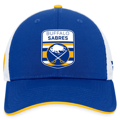 Buffalo Sabres Fanatics Branded Blue 2023 NHL Draft On Stage Trucker Adjustable Hat - Pro League Sports Collectibles Inc.