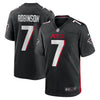 Bijan Robinson #7 Atlanta Falcons Nike 2023 First Round Draft Pick Game Player Jersey - Black - Pro League Sports Collectibles Inc.