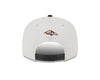 Baltimore Ravens New Era 2023 NFL Draft 9FIFTY Snapback Adjustable Hat - Stone/Purple - Pro League Sports Collectibles Inc.